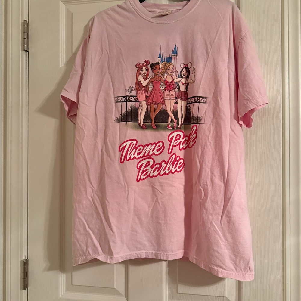 Comfort Colors Pink theme park Barbie  Graphic T-Shirt